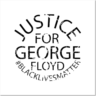 justice for George Floyd Posters and Art